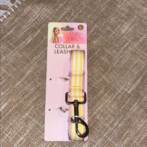 Paris Hilton Yellow and Pink Gold Hardware Dog/ Pet 6 foot Leash NWT